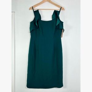 Nanette Lepore Evergreen Ruffle Midi Dress